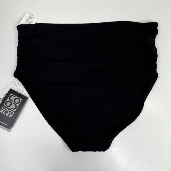 Coco Reef Classic Solids Impulse Rollover Bikini bottoms black -2XL - Picture 7 of 12